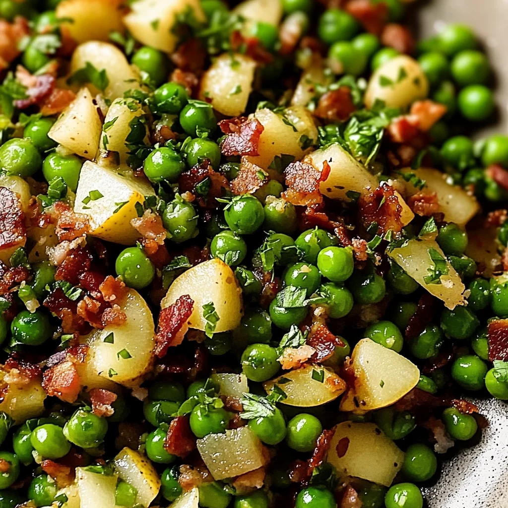 Thanksgiving Peas (with Pear and Pancetta)