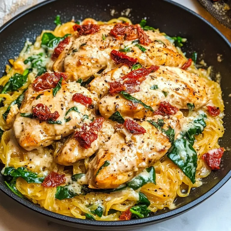 Tuscan Chicken and Spaghetti Squash Recipe