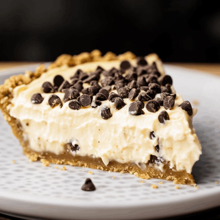Chocolate Chip Cannoli Pie
