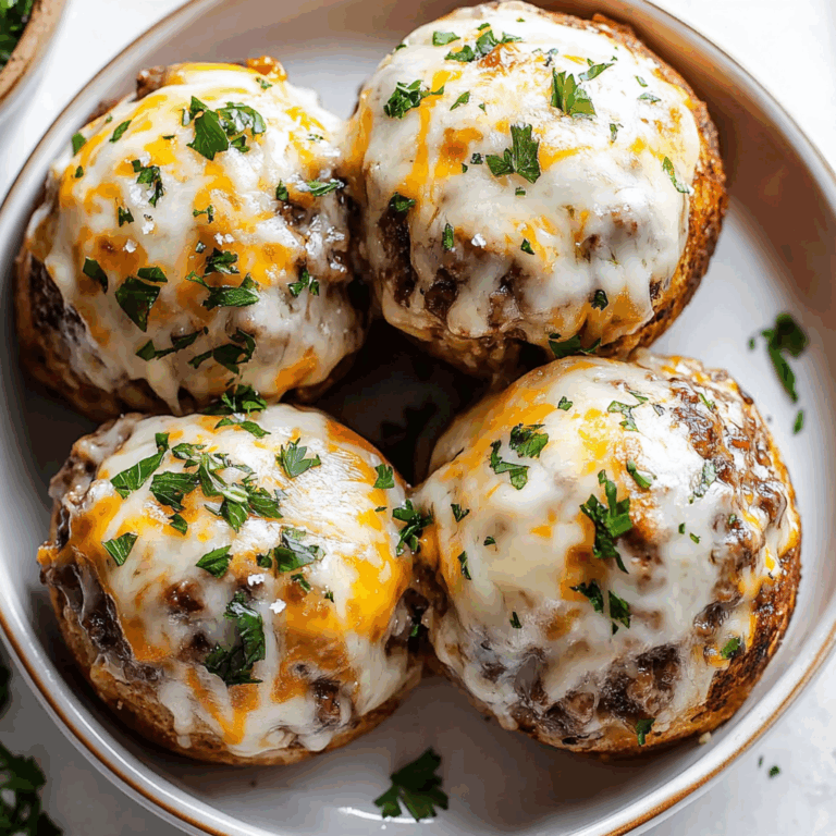 Irresistible Garlic Parmesan Cheeseburger Bombs