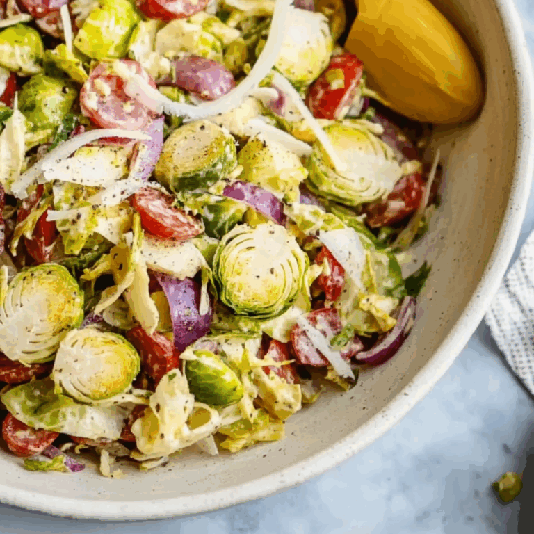 Italian Chopped Brussels Sprouts Salad