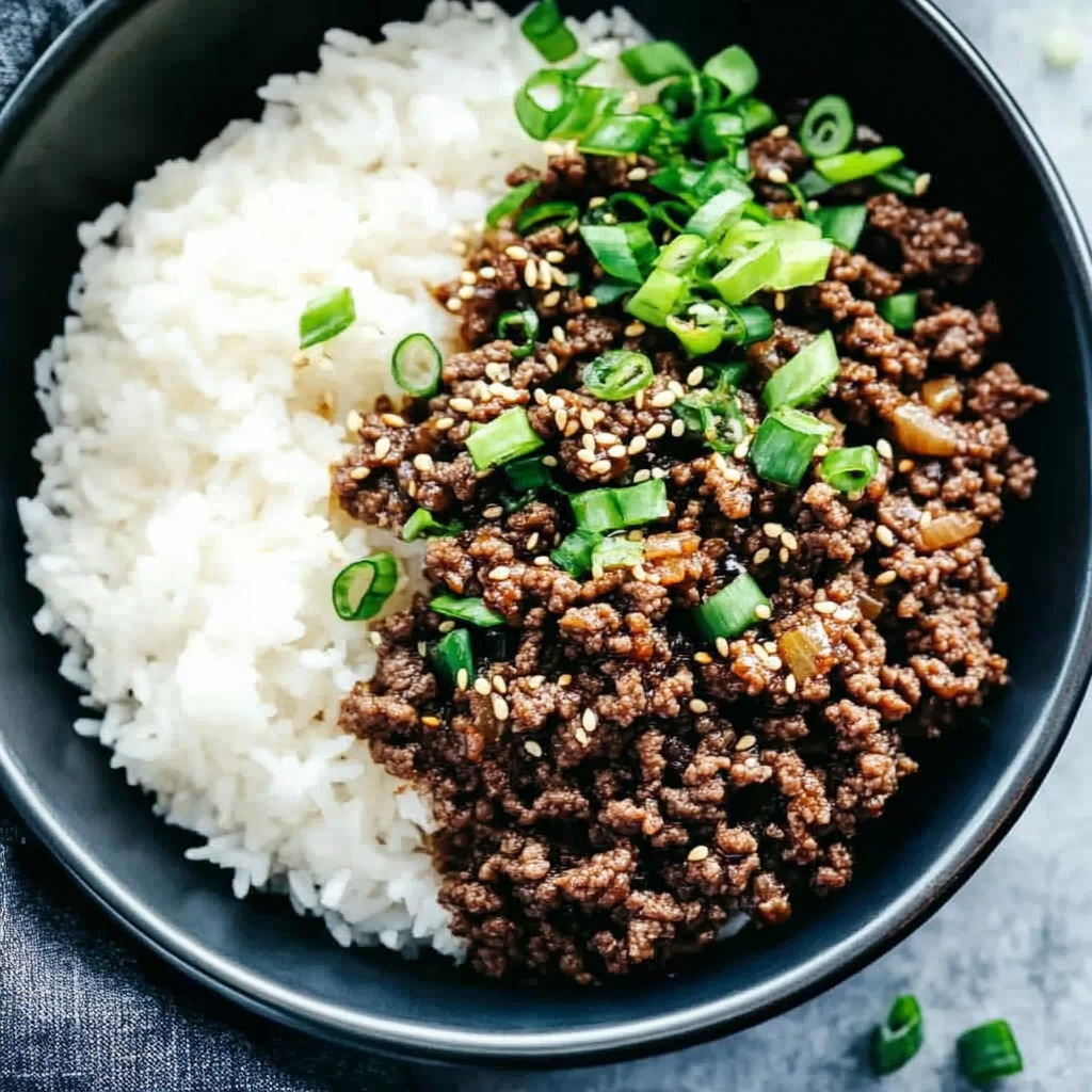 Korean Ground Beef Bowl (25-Minutes)