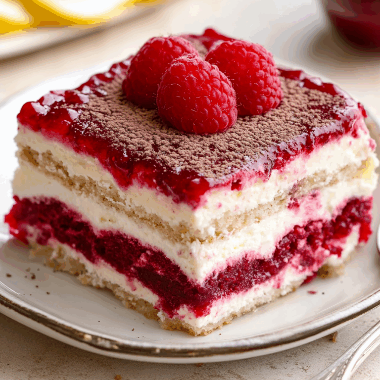 Raspberry Tiramisu