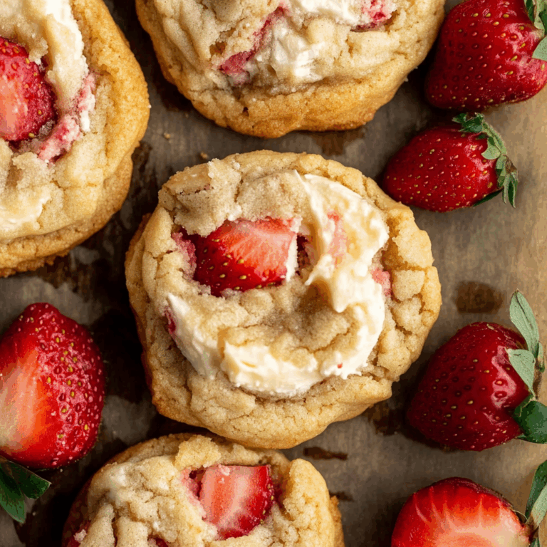 Strawberry Cheesecake Stuffed Cookies