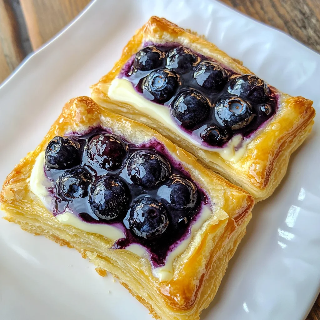 Blueberry Cream Cheese Puff Pastry