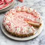 Candy Cane No Bake Cheesecake