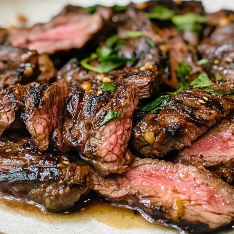 Charred and Juicy Marinated Skirt Steak