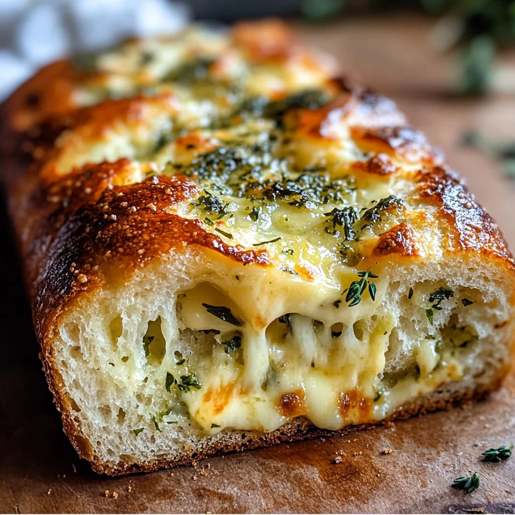 Cheese, Herb & Garlic Quick Bread (No Yeast)