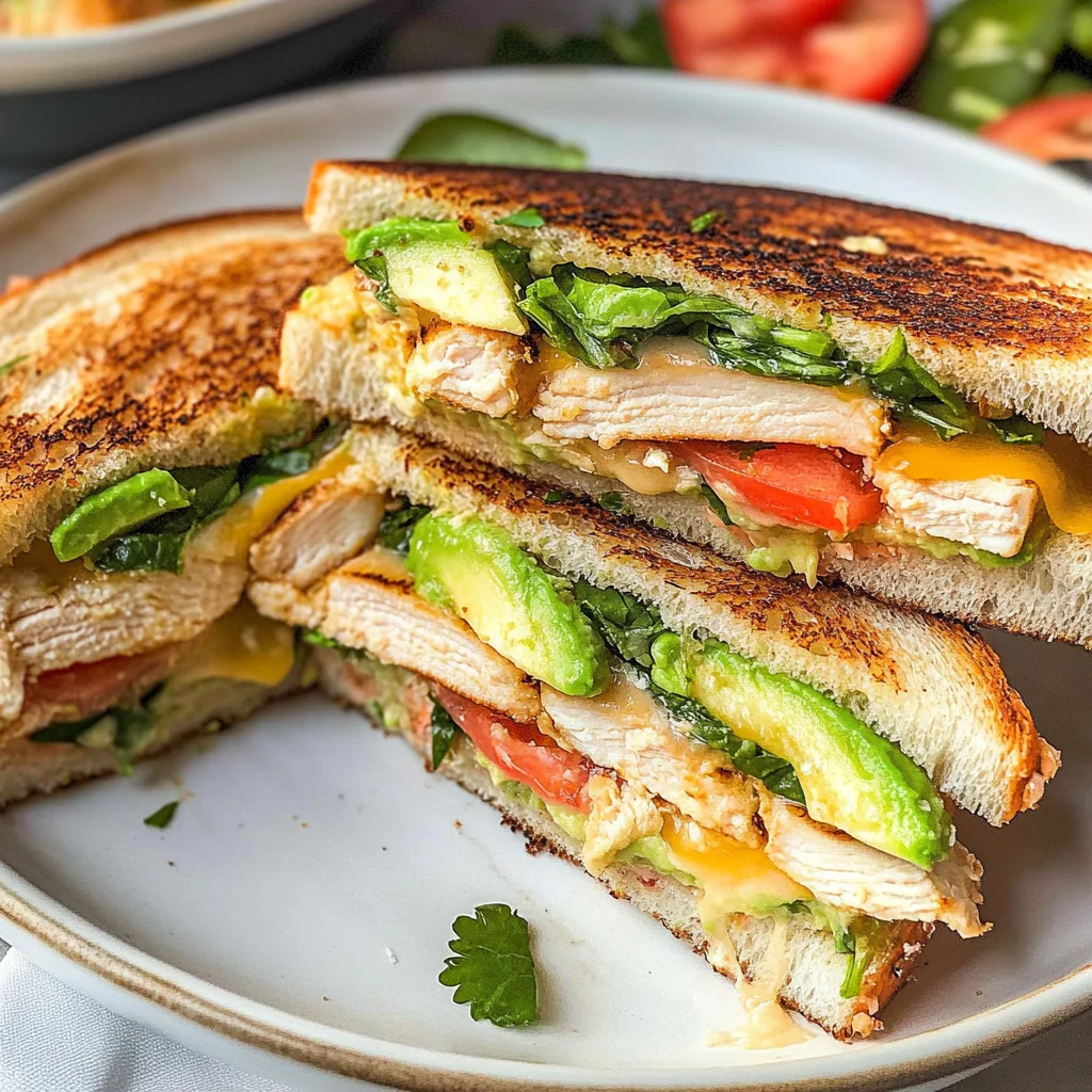 Chicken Avocado Melt Sandwich