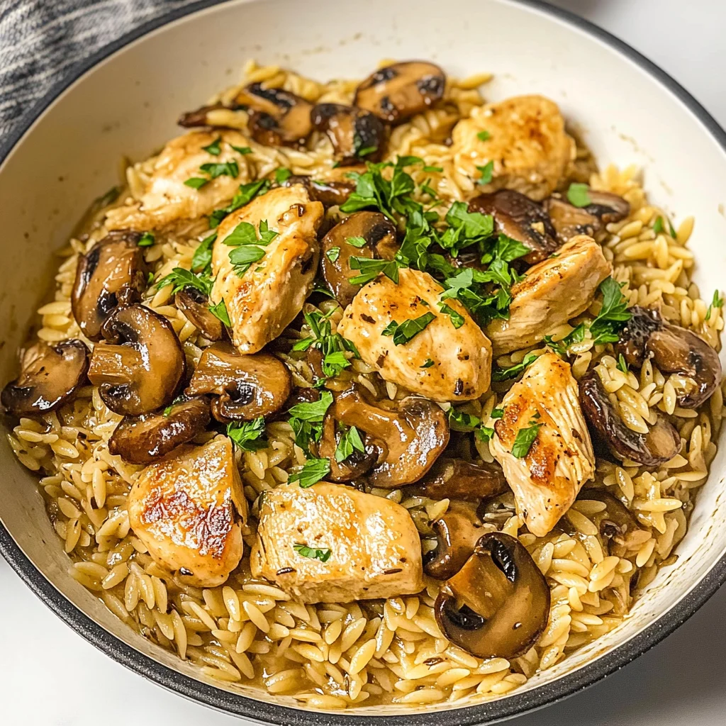 Chicken Marsala Orzo