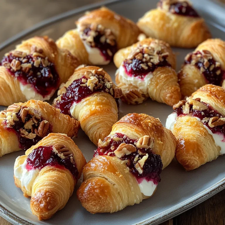 Cranberry Cream Cheese Crescent Bites