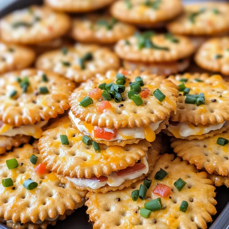 Creamy Cheddar Herb Ritz Cracker Sandwiches