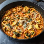 Creamy Spinach Tomato Tortellini Recipe