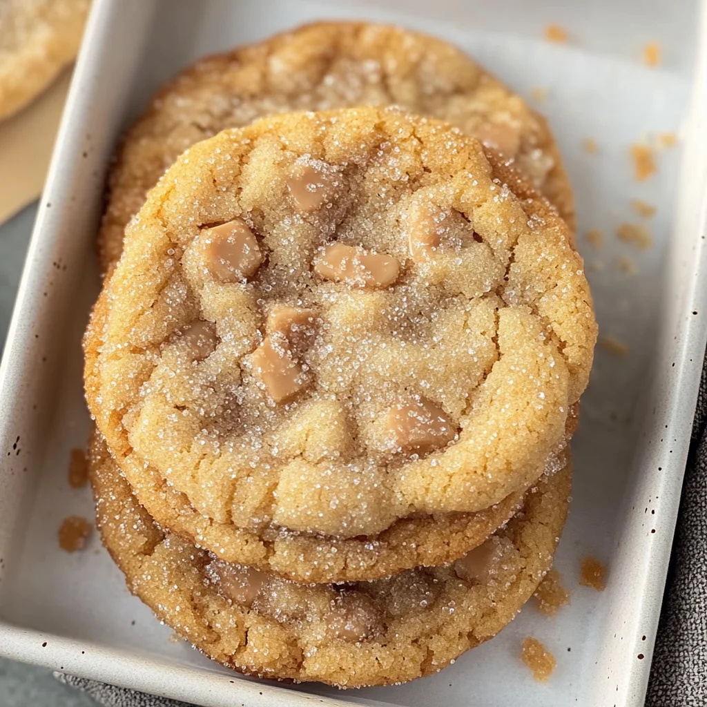 Crinkly Crackly Butter Toffee Sugar Cookies
