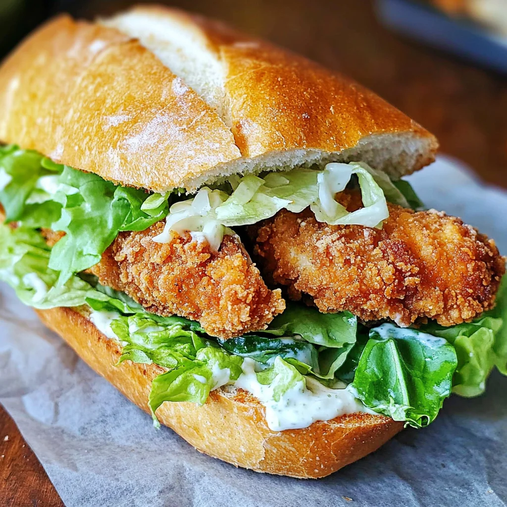 Crispy Chicken Caesar Sandwich