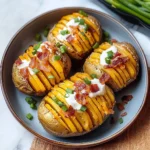 Crispy Loaded Hasselback Potato Bites
