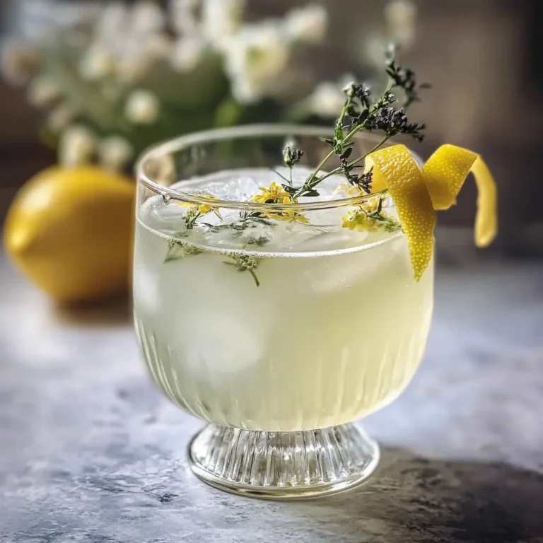 Elderflower Winter Gin Cocktail Recipe