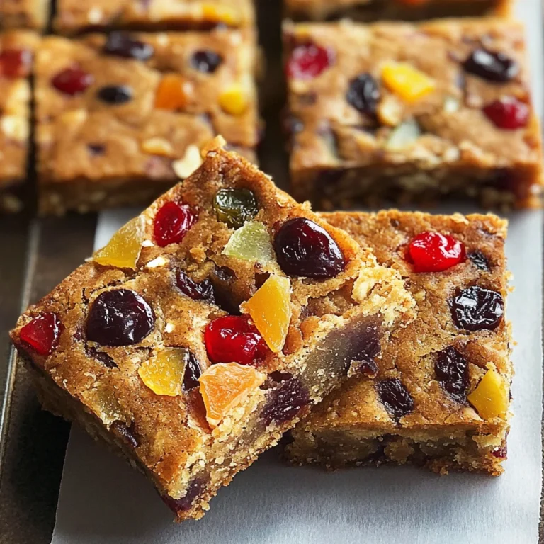Festive Christmas Fruitcake Bars