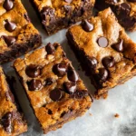 Fudgy Pumpkin Chocolate Chip Bars (Pumpkin Blondies)