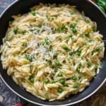 Garlic Parmesan Orzo Pasta Recipe