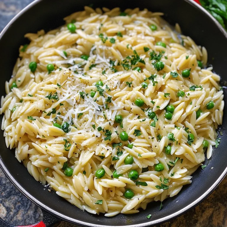 Garlic Parmesan Orzo Pasta Recipe
