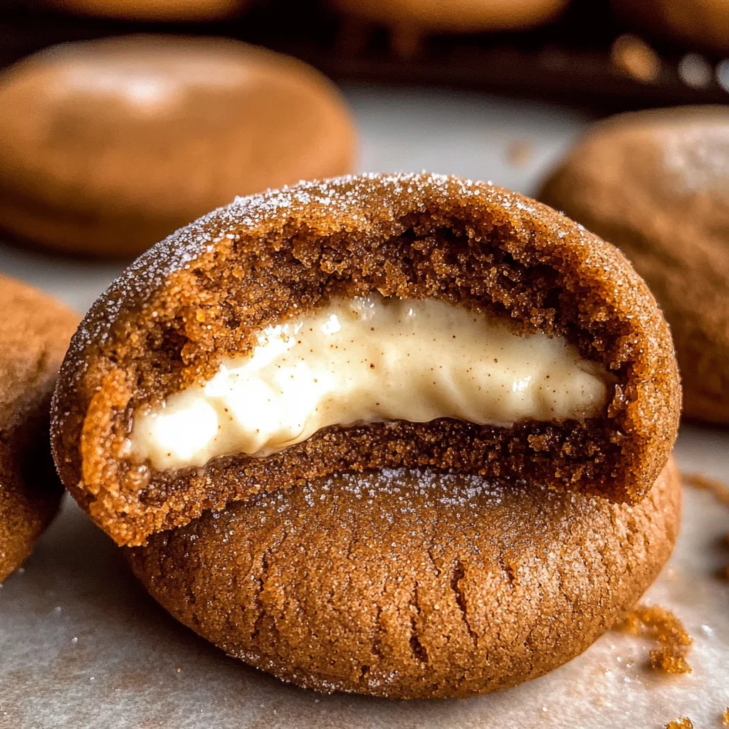 Gingerbread Cheesecake Cookies