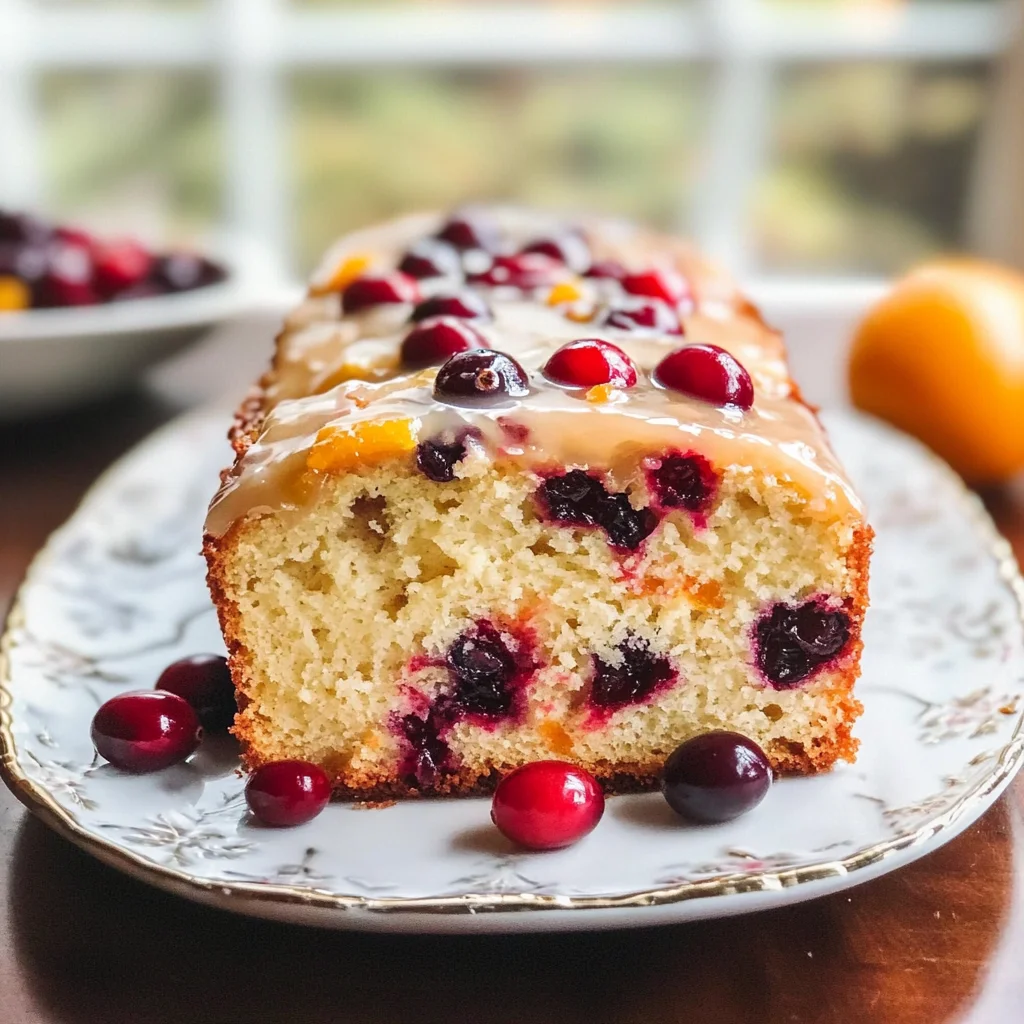 Glazed Cranberry Orange Loaf