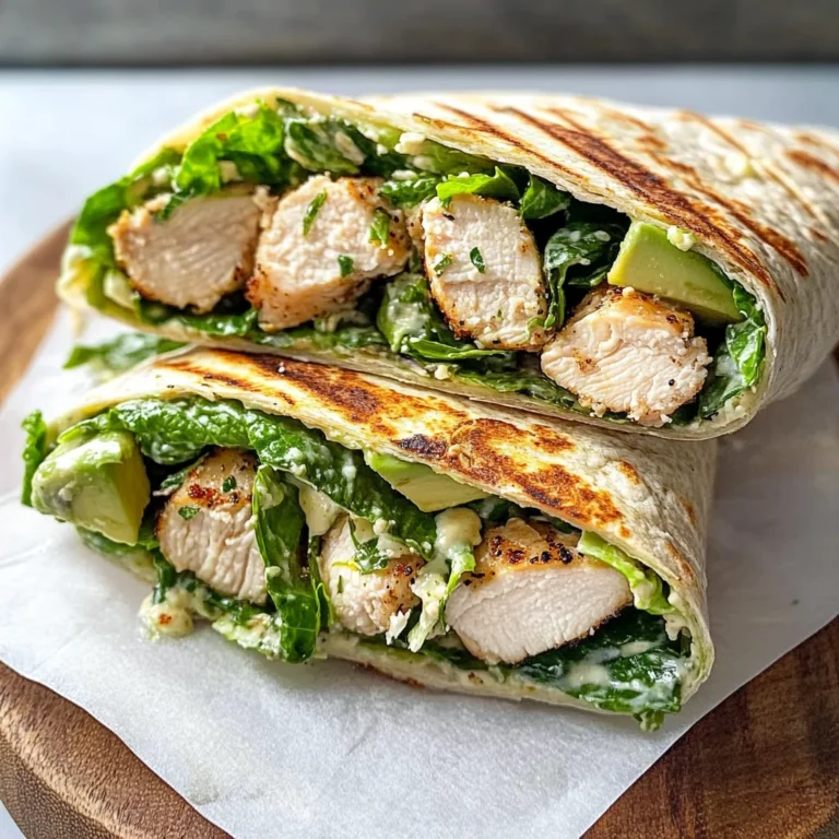 Grilled Chicken Caesar Salad Wraps