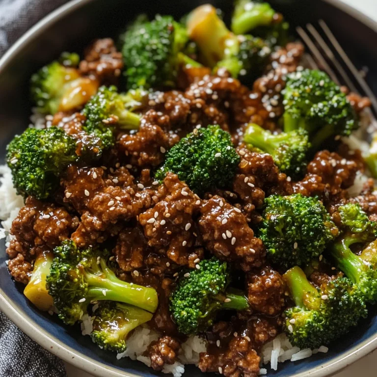 Ground Beef and Broccoli