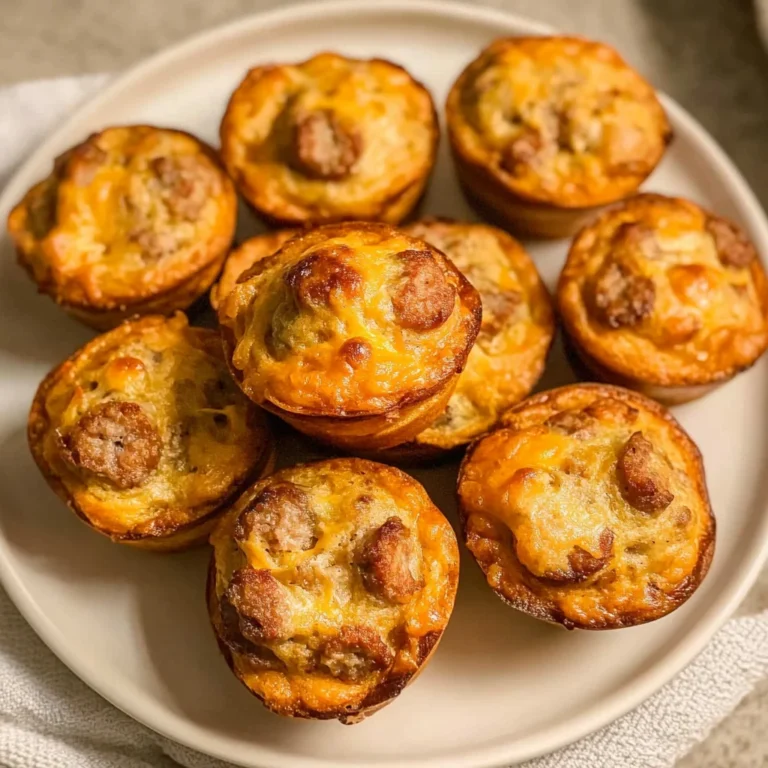 High-Protein Pancake Sausage Mini Muffins
