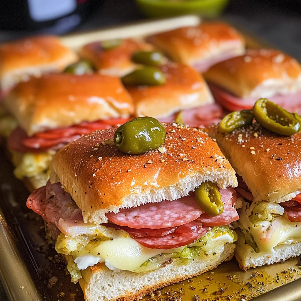 Hot Italian Sub Sliders