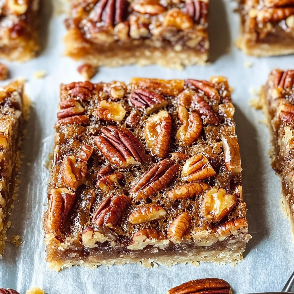 Lazy Girl Pecan Pie Bars
