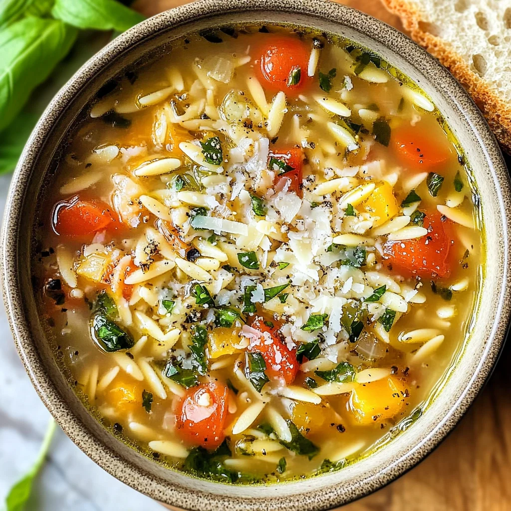 Mediterranean Orzo Soup