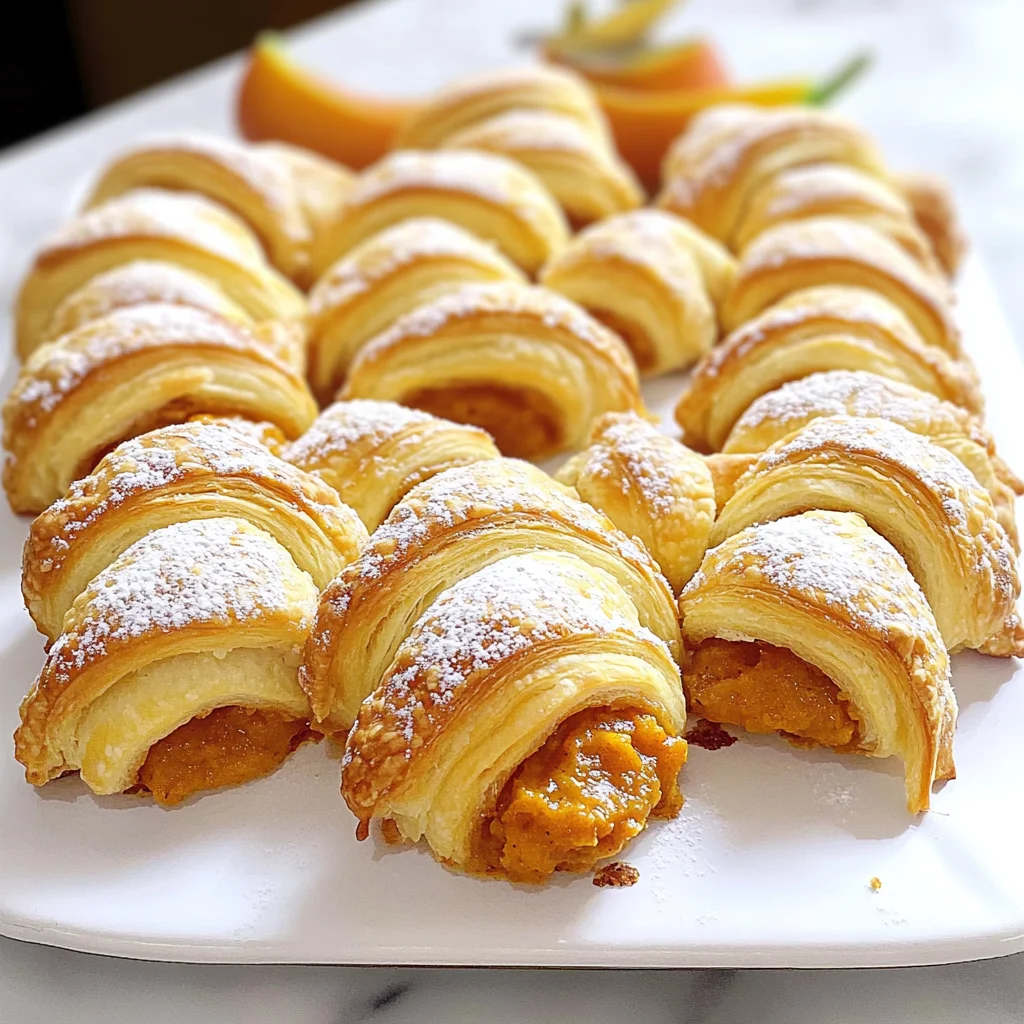 Mini Pumpkin Pie Crescent Rolls