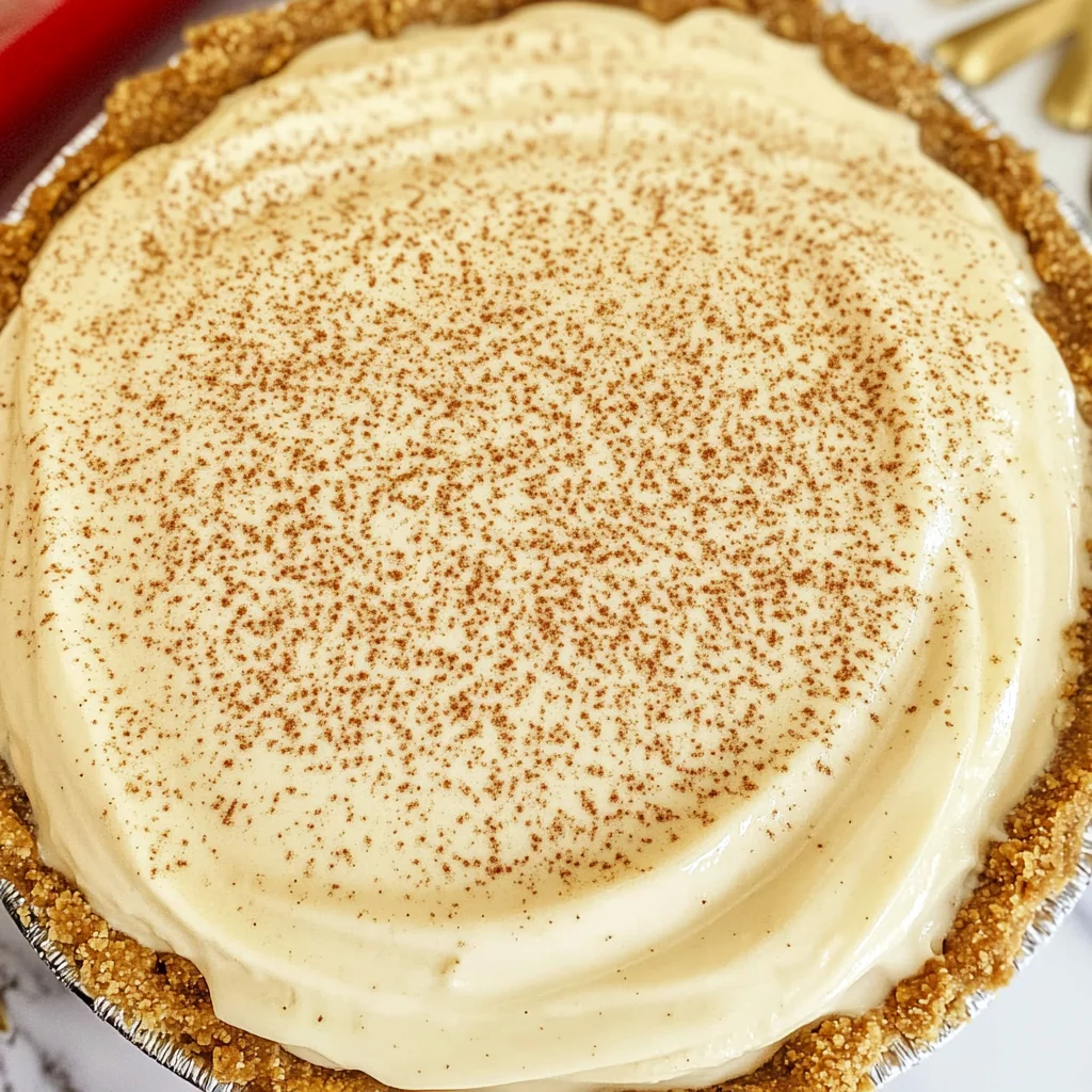 No Bake Eggnog Pie