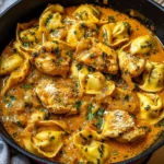 One-Pot Spicy Garlic Butter Chicken Tortellini