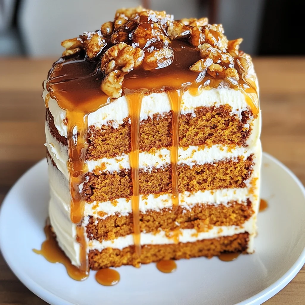 Salted Caramel Pumpkin Cake