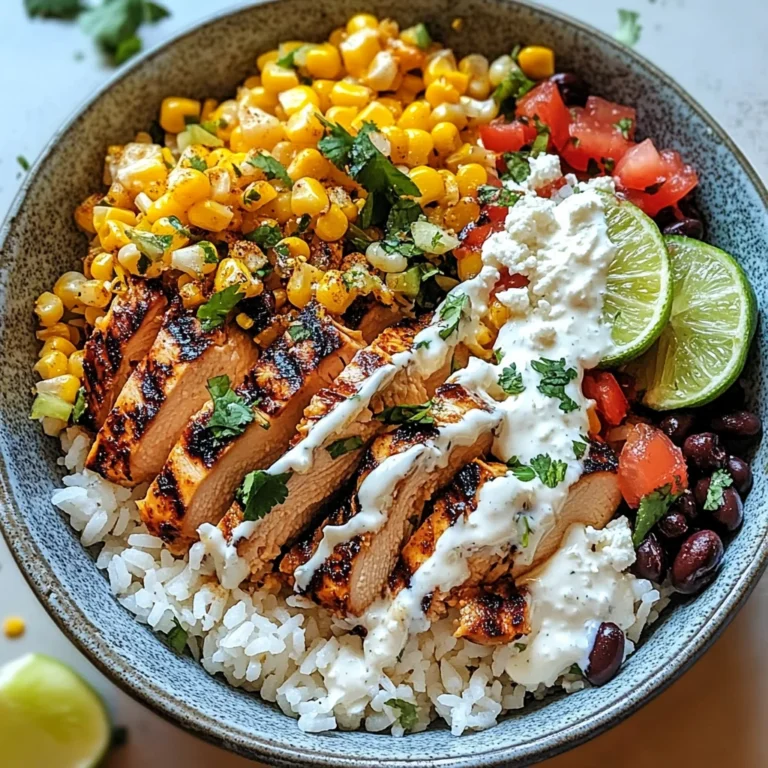 Street Corn Chicken Rice Bowl