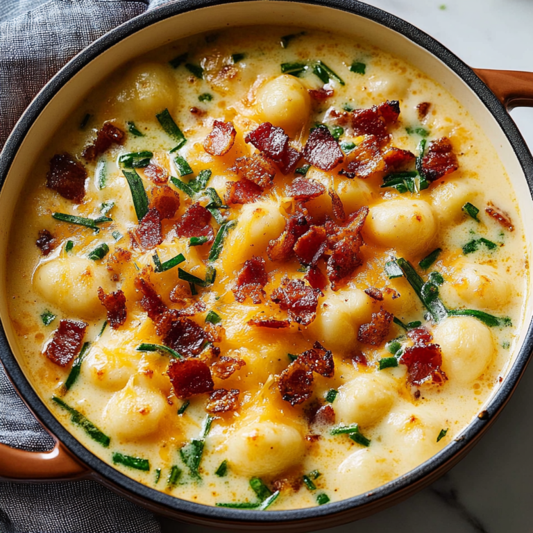 Bacon Cheddar Gnocchi Soup