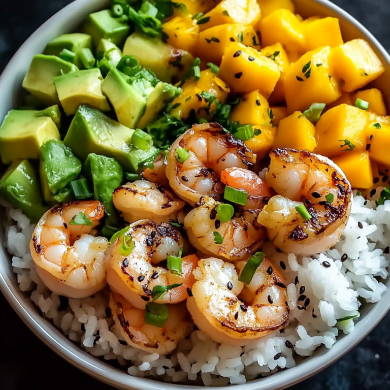 Shrimp Avocado Mango Rice Bowl Recipe