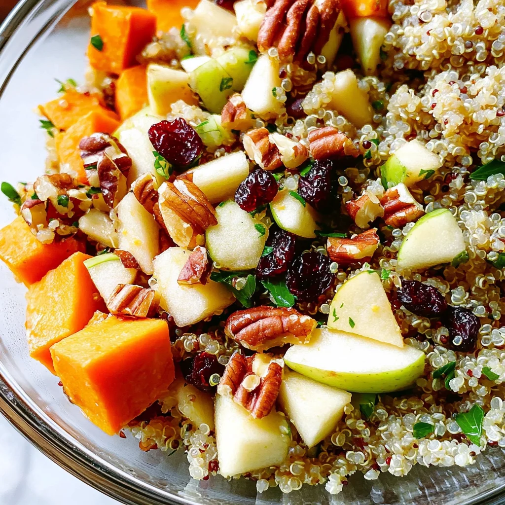 Apple Sweet Potato Quinoa Salad