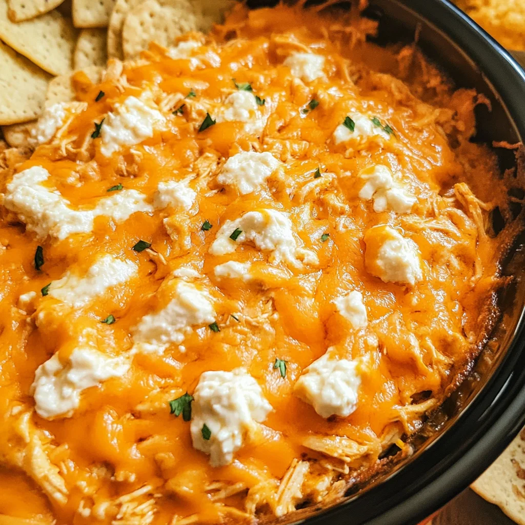 Crockpot Buffalo Chicken Dip Recipe