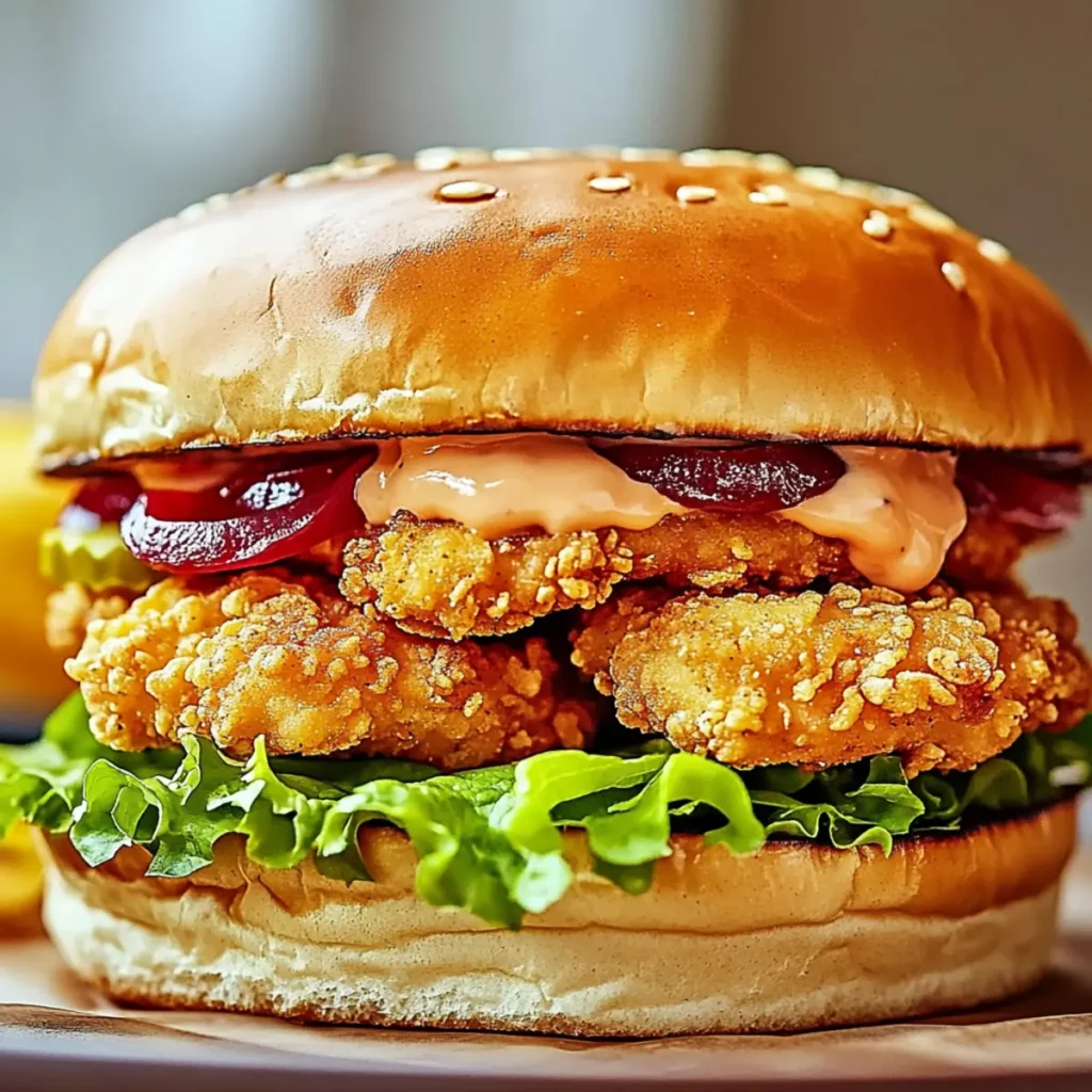 Crispy Chicken Burgers