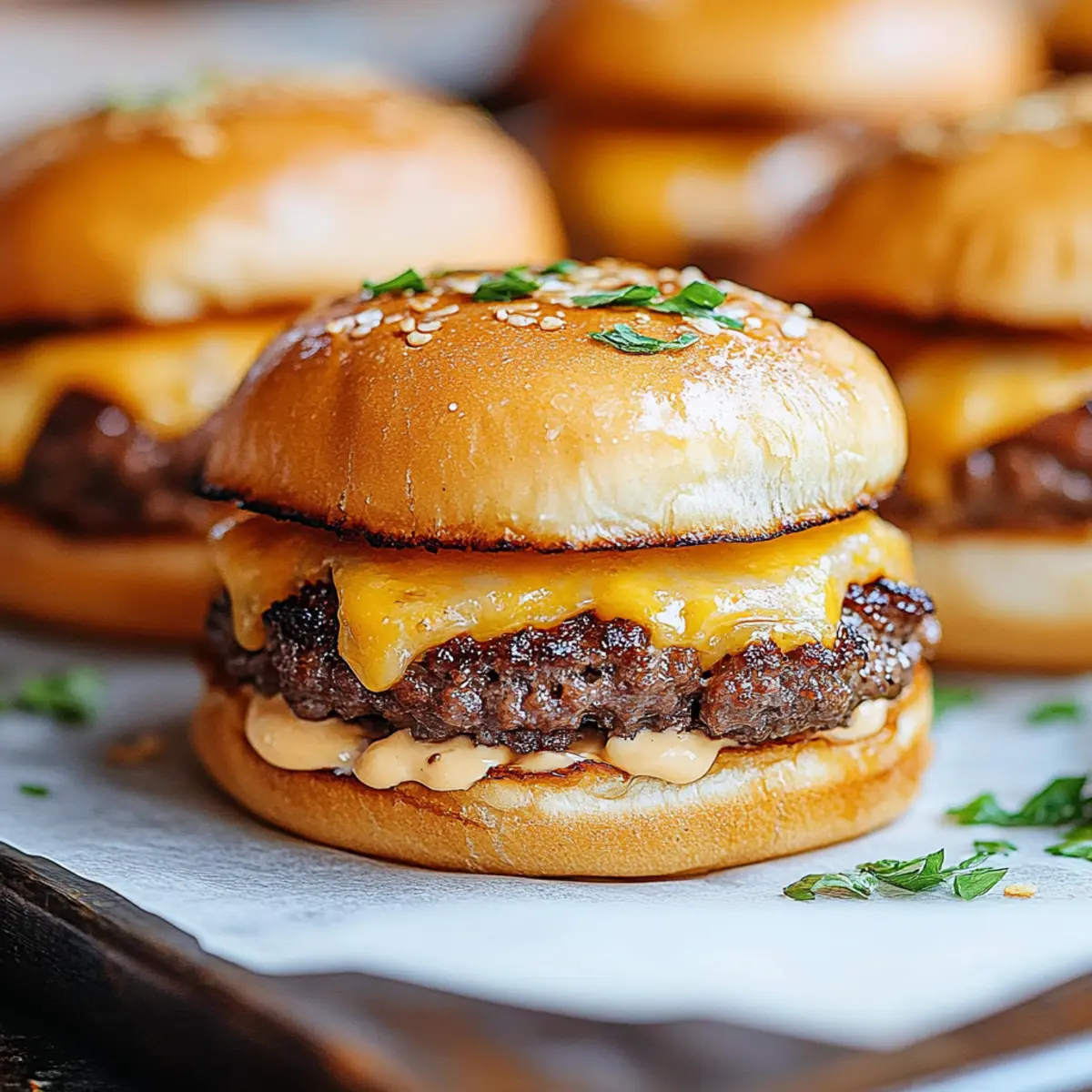 Juicy Cheeseburger Sliders