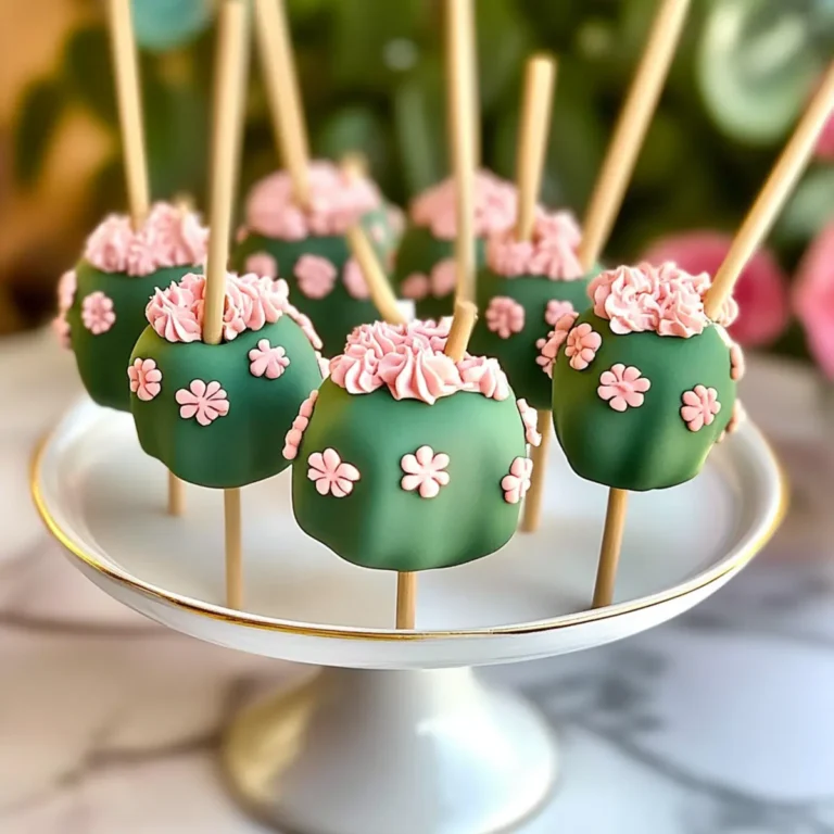 Cactus Cake Pops
