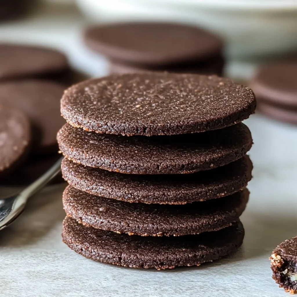 Dark Chocolate Shortbread Cookies