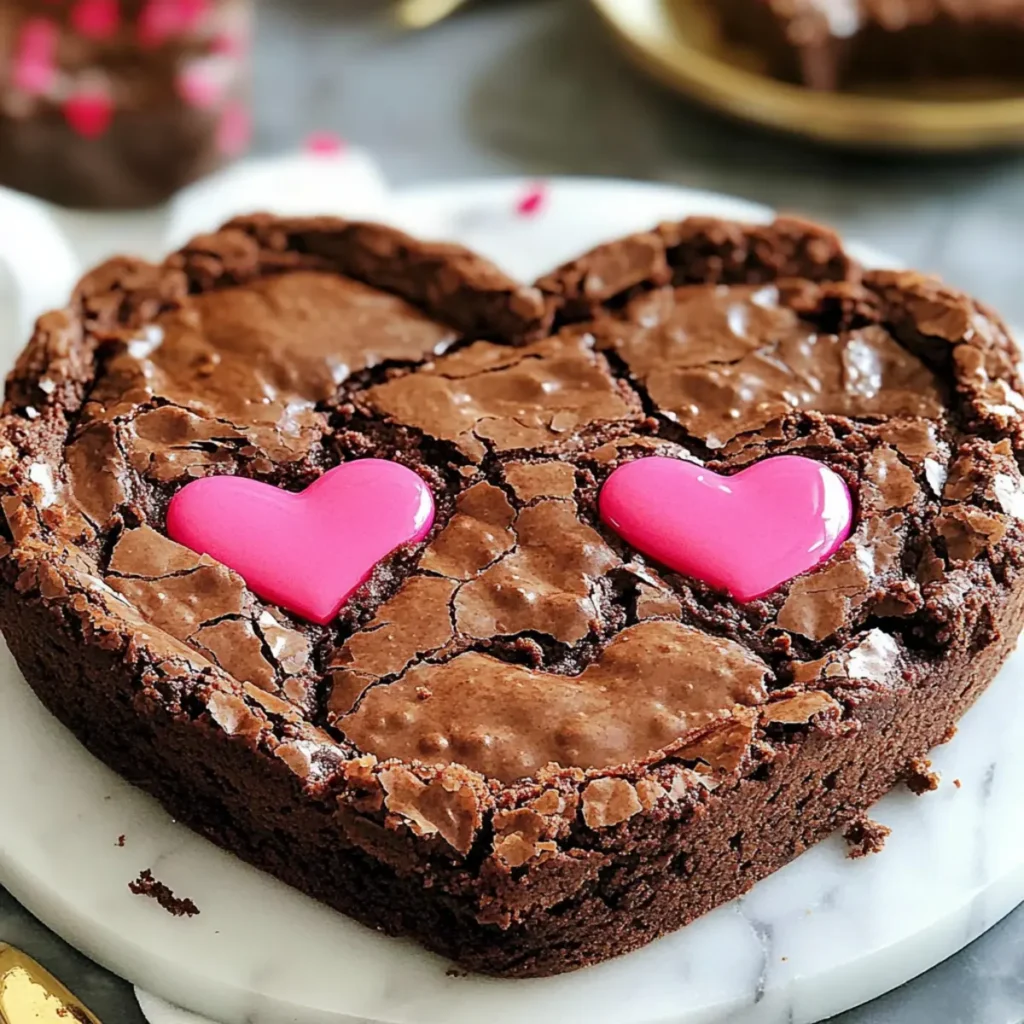 Heart Shaped Brownies