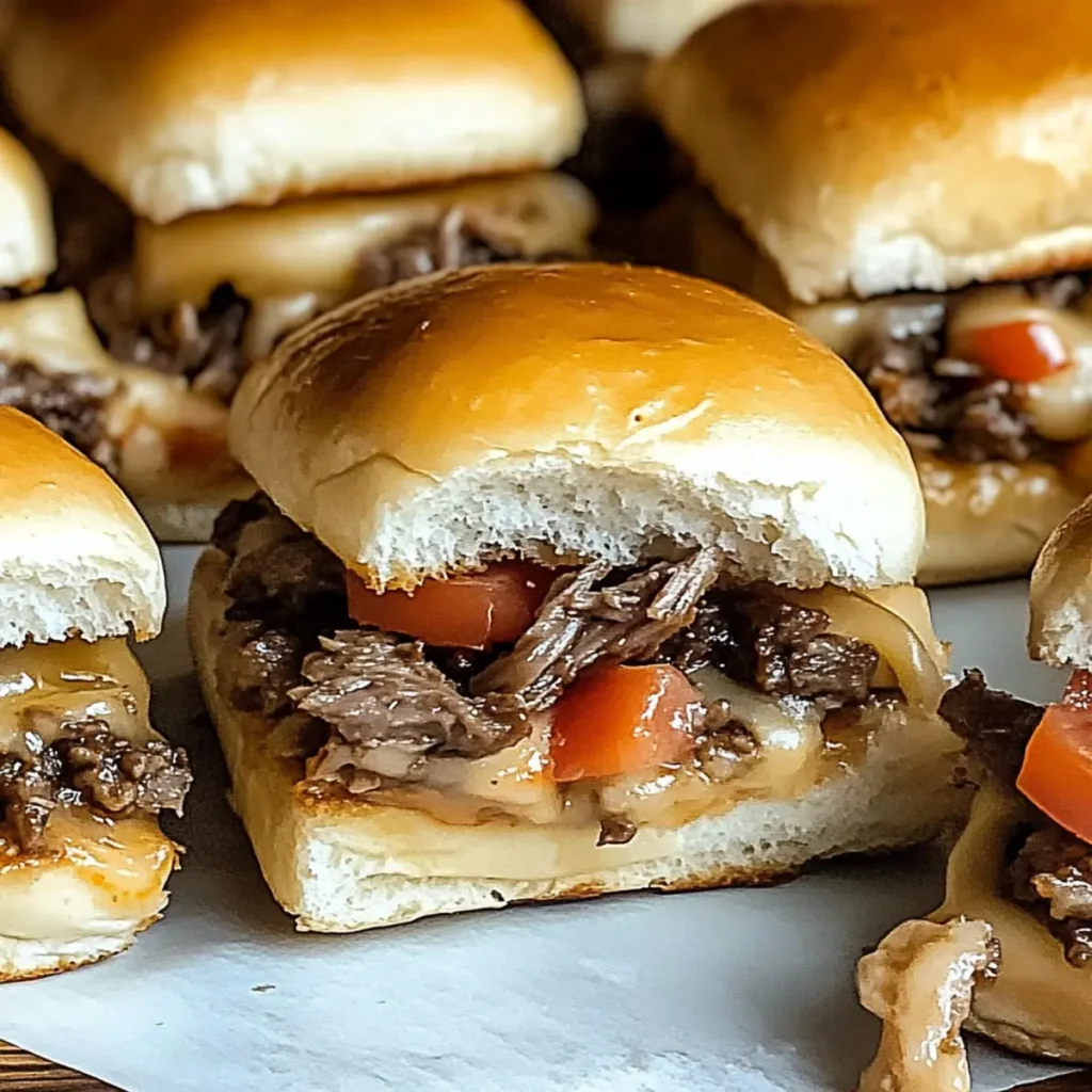Philly Cheesesteak Sliders