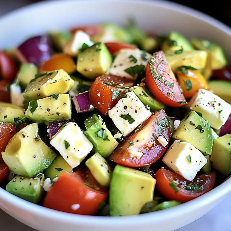 Avocado Feta Greek Salad