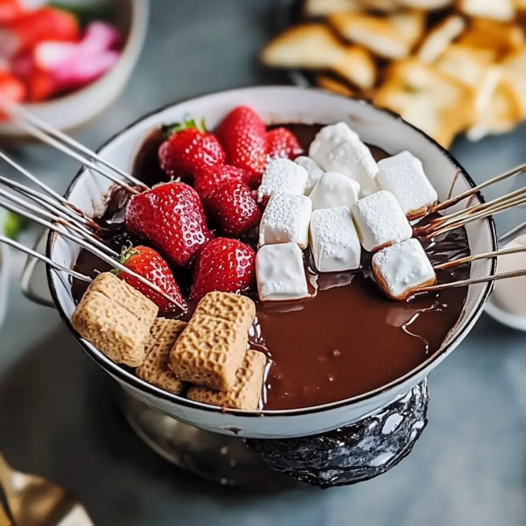 Chocolate Fondue Dessert Bar